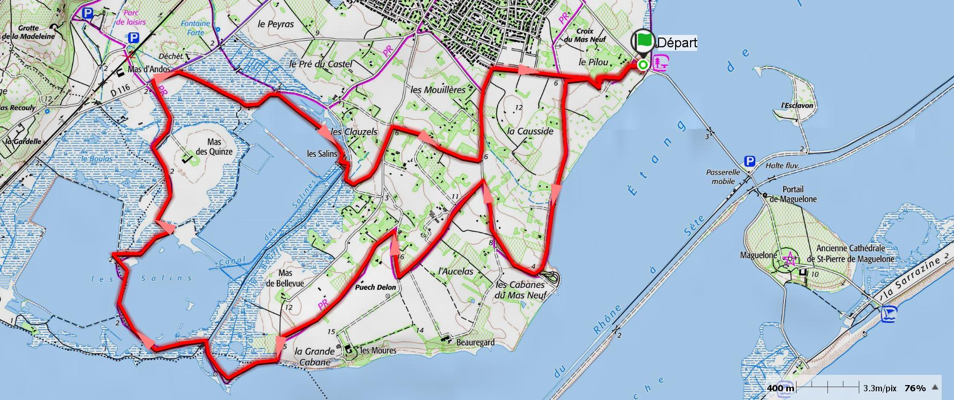 Villeneuve-Lès-Maguelonne: étangs et salins
